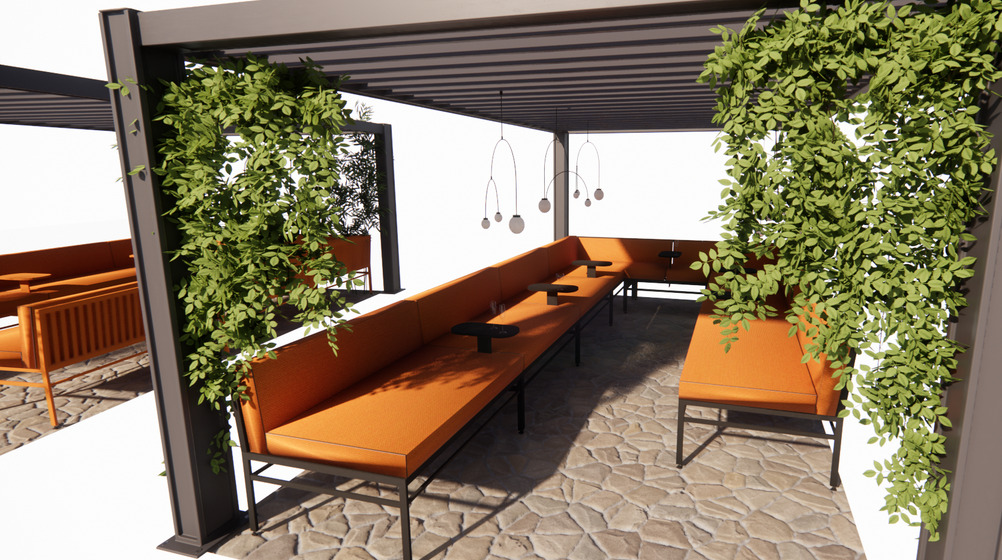 Lounge og uterestaurant